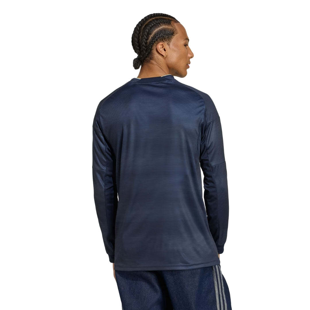 adidas Real Madrid Long Sleeve Away Jersey w/ Champions League Patches 25/26 (Legend Ink)