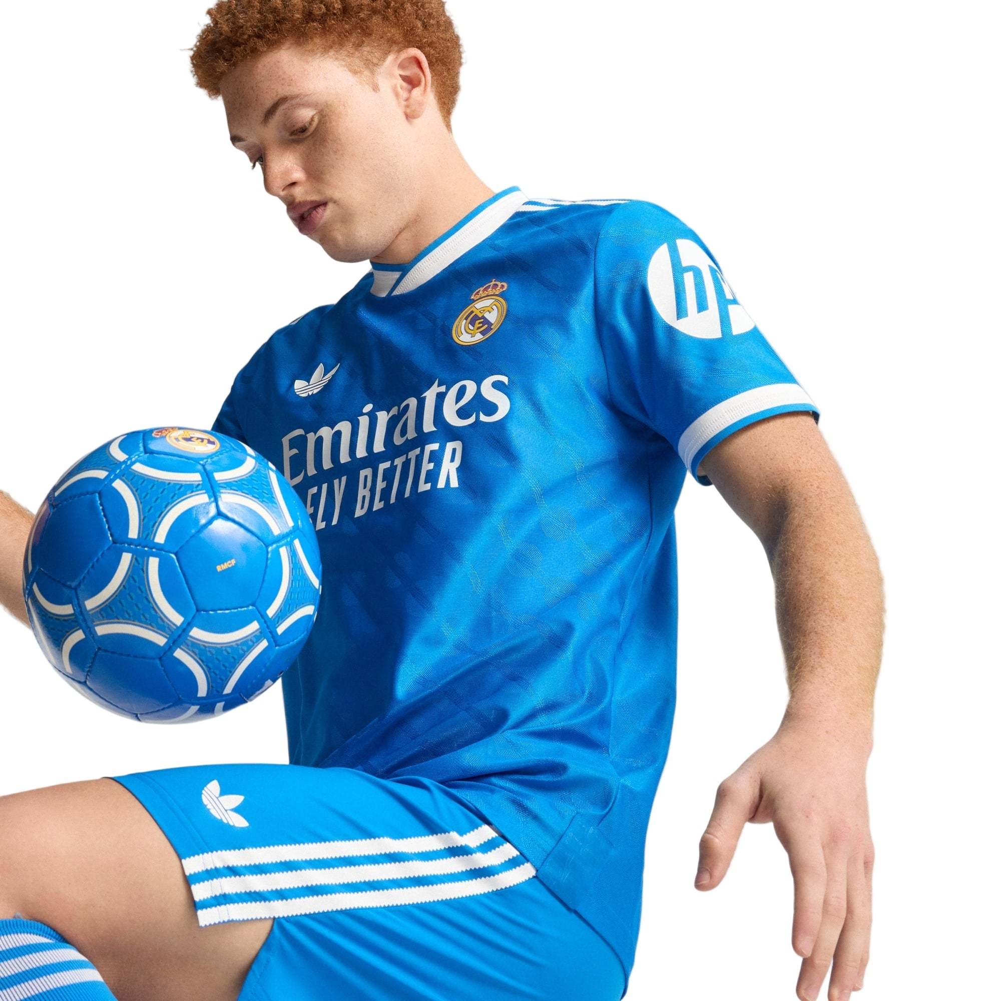 adidas Men's Real Madrid 25/26 Authentic Third Jersey (Blue)