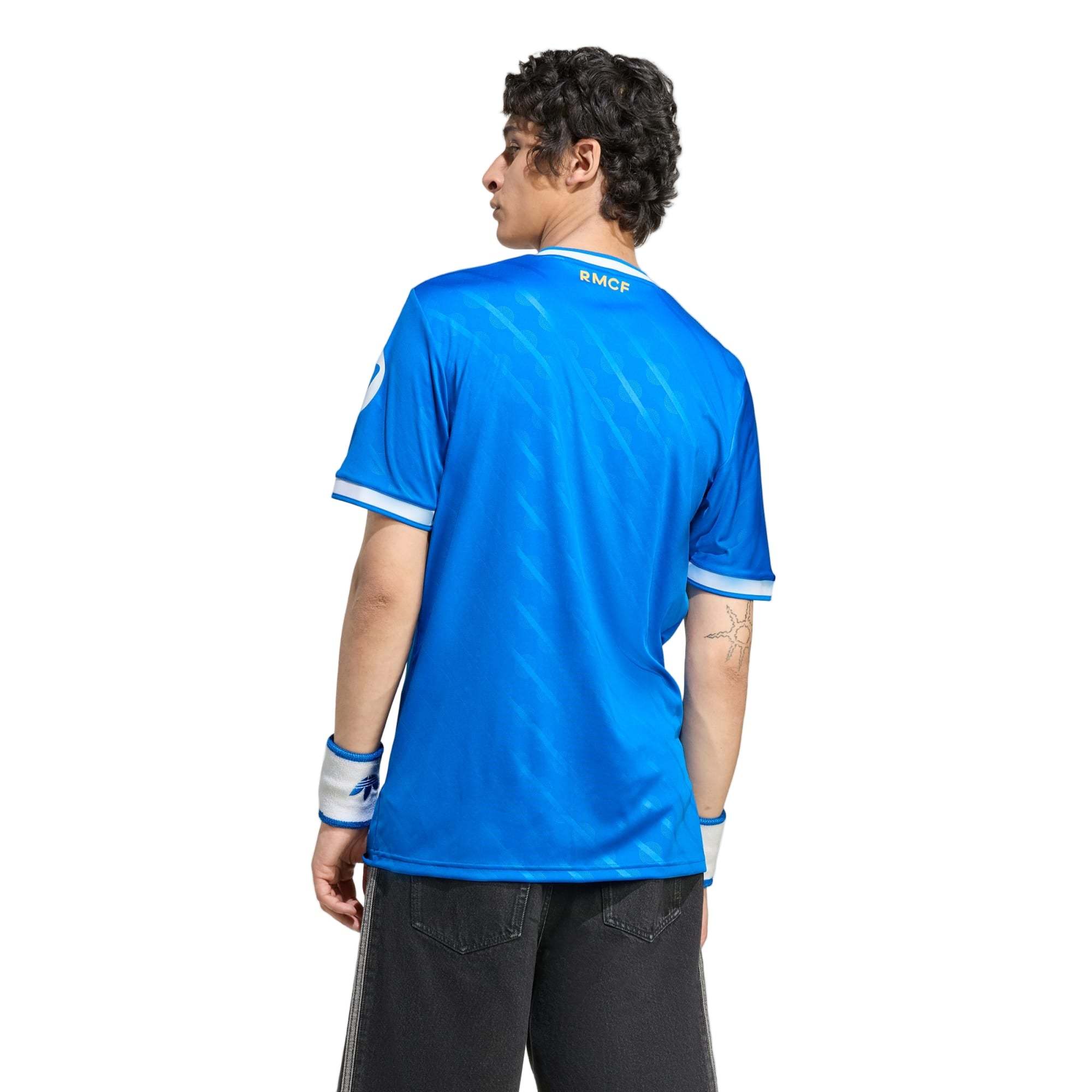 adidas D. Ceballos Men's Real Madrid Third Jersey 25/26 w/ Champions League Patches (Blue/White)