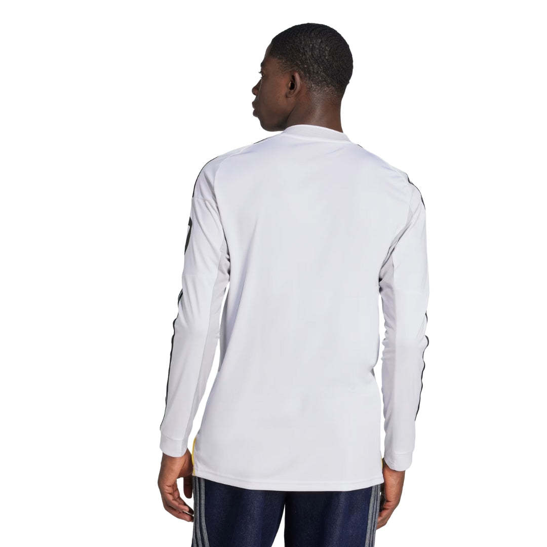 adidas Real Madrid Carvajal Long Sleeve Home Jersey w/ Champions League Patches 25/26 (White)