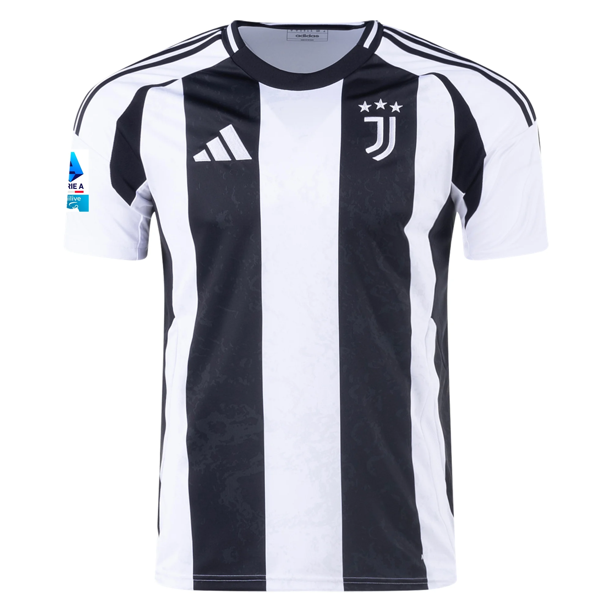 adidas Juventus Du?an Vlahovi? Home Jersey w/ Serie A Patch 24/25 (White/Black)
