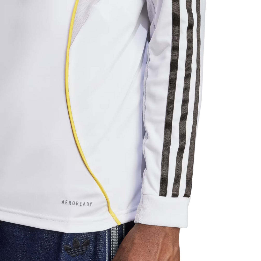 adidas Real Madrid Camavinga Long Sleeve Home Jersey w/ Champions League Patches 25/26 (White)