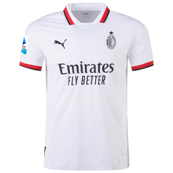 Puma AC Milan Authentic Luka Jovi? Away Jersey w/ Series A Patch 24/25 (Puma White)