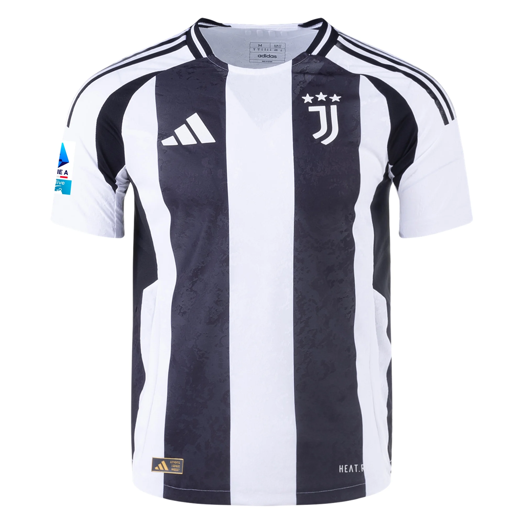adidas Juventus Authentic Federico Gatti Home Jersey w/ Serie A Patch 24/25 (White/Black)