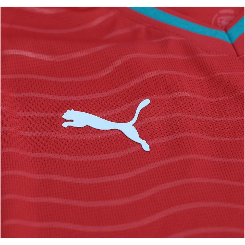 PUMA Portugal Home World Cup 2026 Soccer Jersey (Club Red/Green Lagoon)
