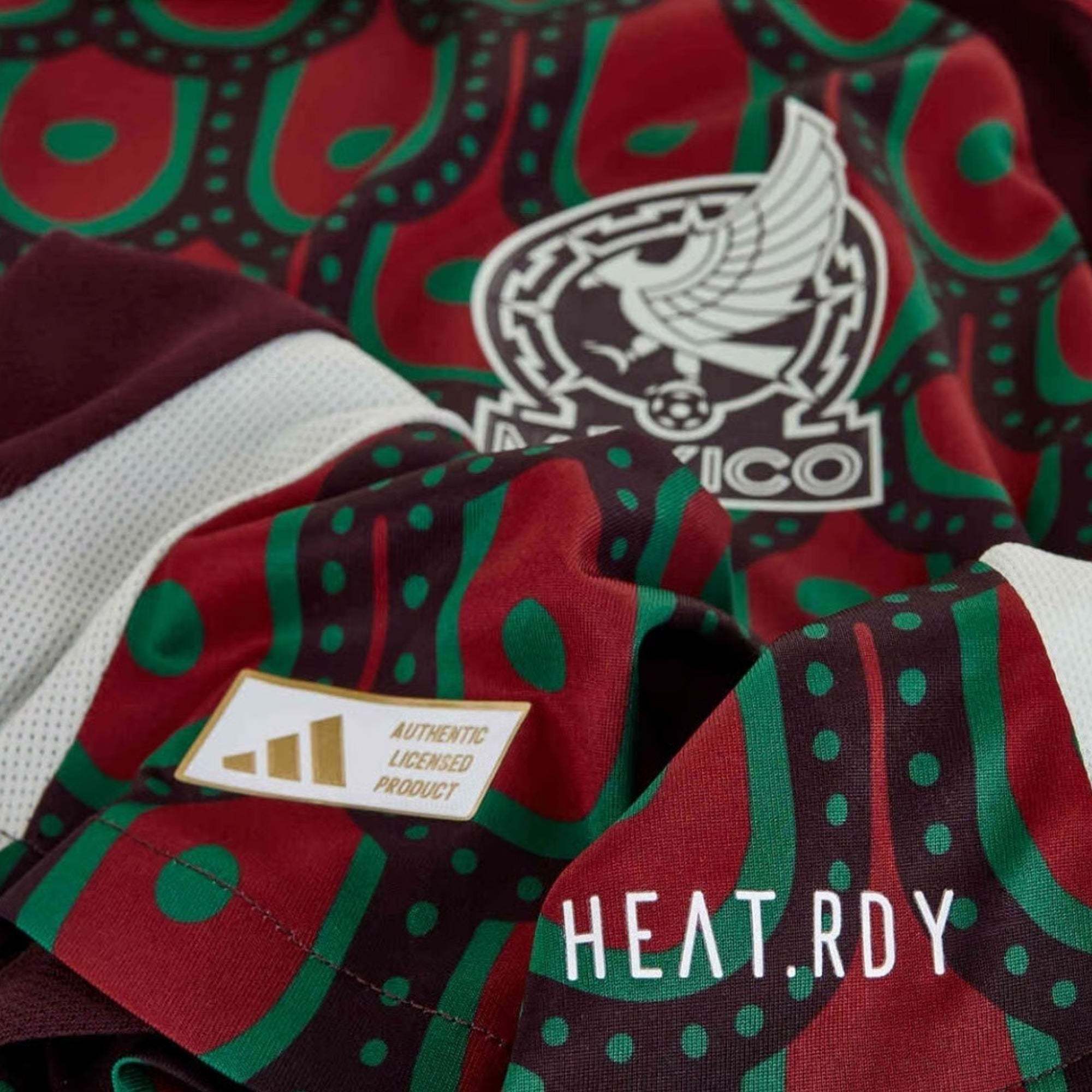 adidas Raúl Jiménez Mexico Authentic Home Jersey 24/25 w/ Gold Cup 2025 Patches (Multicolor)