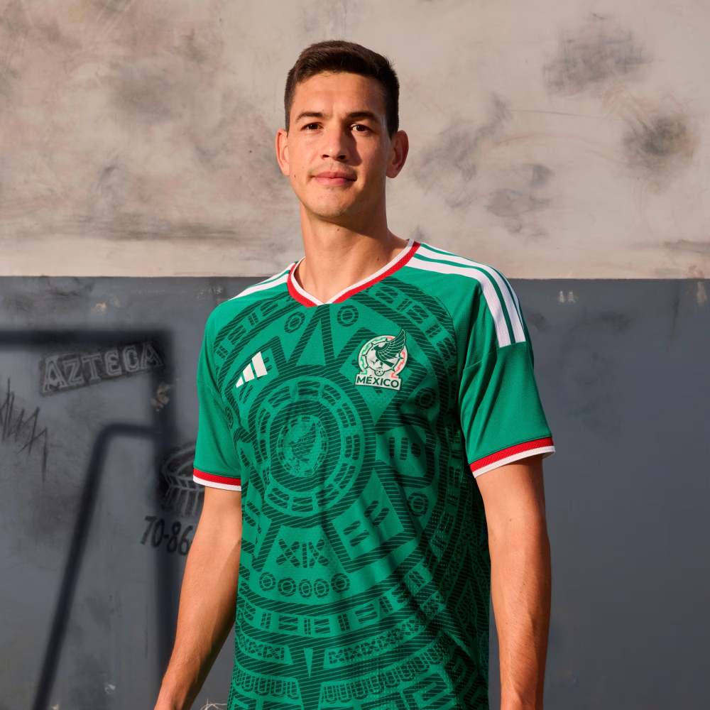 adidas Men's Raúl Jiménez Mexico Authentic Home 2026 World Cup Jersey (Bold Green)