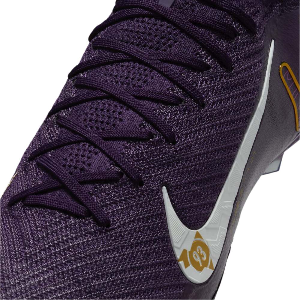 Nike Zoom Vapor 16 Elite Kylian Mbappe KM FG Soccer Cleats (Grand Purple/Pale Ivory)