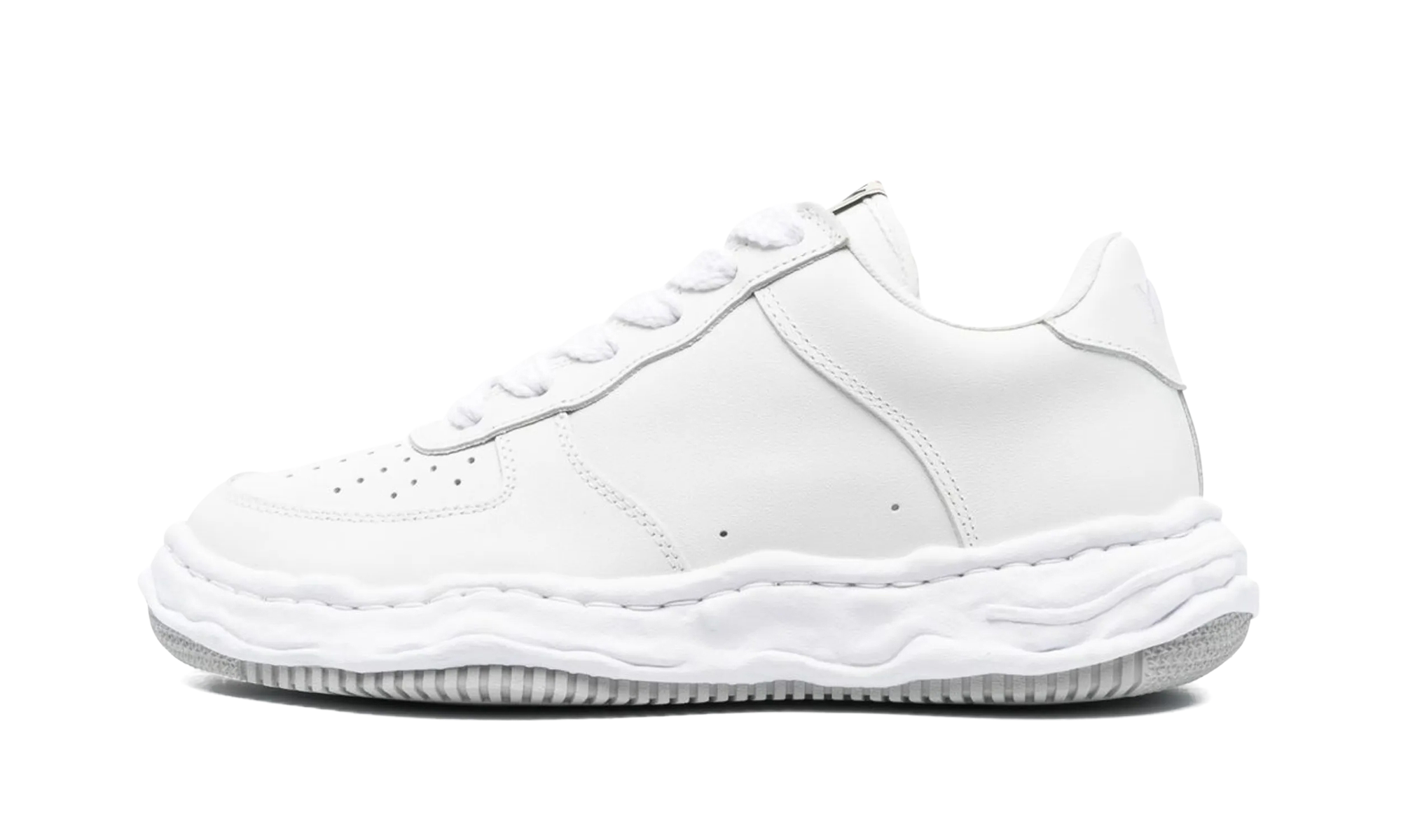 Wayne OG Sole Embossed Leather Low "White" A11FW712 WHT