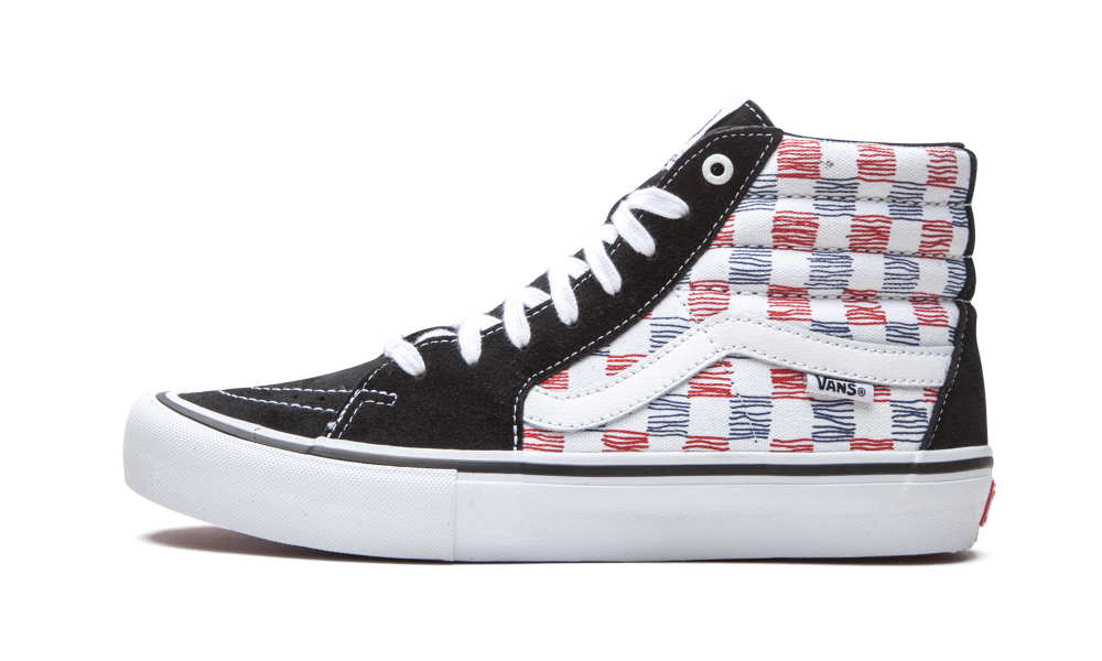 SK8-HI "Sketched Checkerboard" VN0A45JD2MB