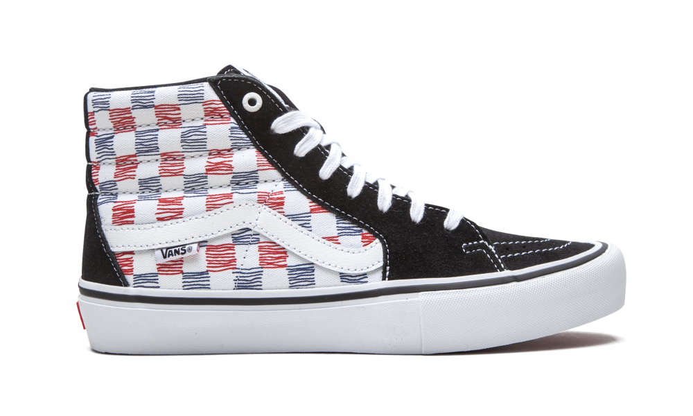 SK8-HI "Sketched Checkerboard" VN0A45JD2MB