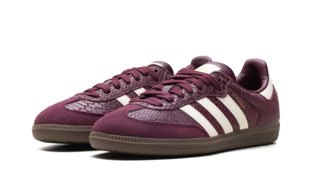 Samba OG WMNS "Snakeskin Maroon Cream White" IH3979