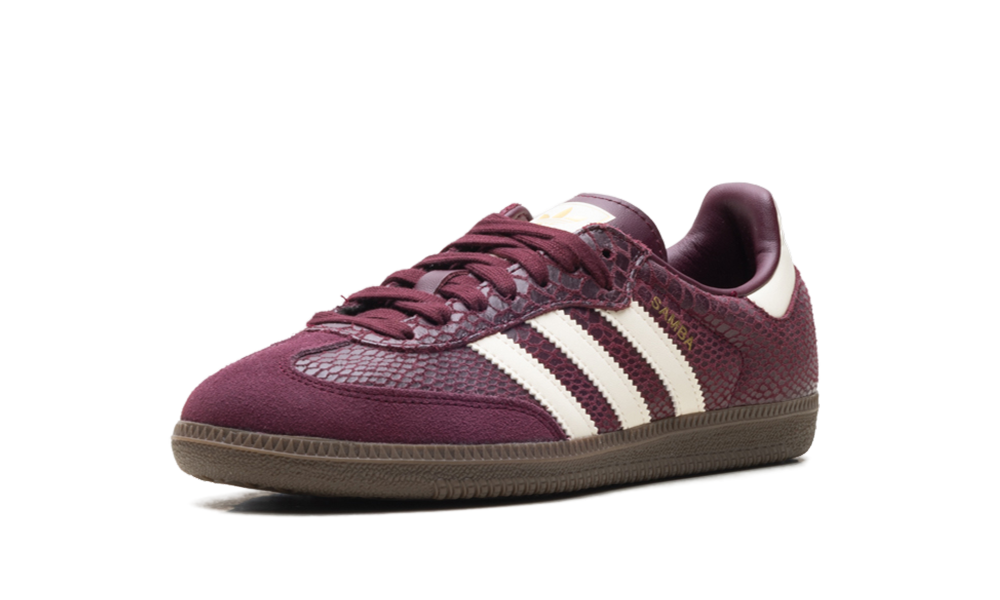Samba OG WMNS "Snakeskin Maroon Cream White" IH3979