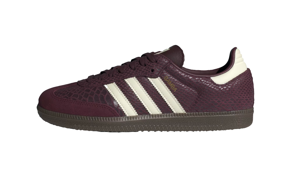Samba OG WMNS "Snakeskin Maroon Cream White" IH3979