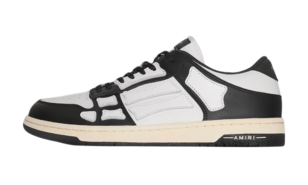 AMIRI Skel Top Low  "Black / White" MFS003-004