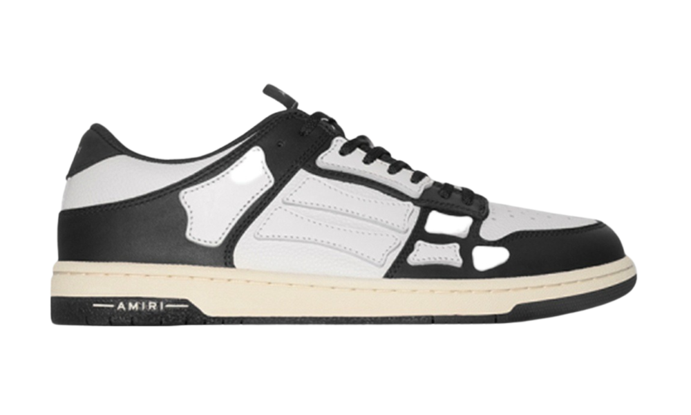 AMIRI Skel Top Low  "Black / White" MFS003-004