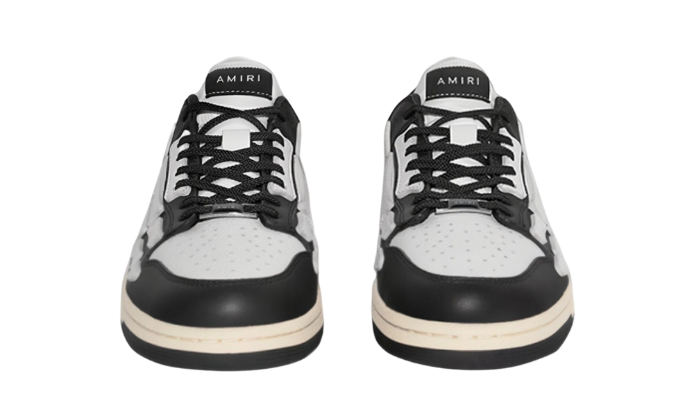AMIRI Skel Top Low  "Black / White" MFS003-004