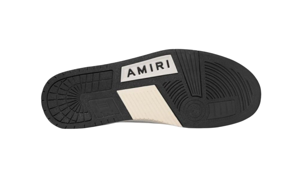 AMIRI Skel Top Low  "Black / White" MFS003-004