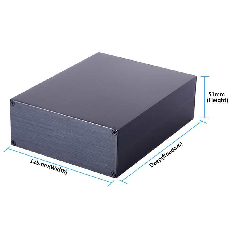 125*51-L aluminum amp chassis box metal enclosure design china aluminum enclosure,125x51-L aluminum amp chassis  box metal enclosure design china aluminum enclosure