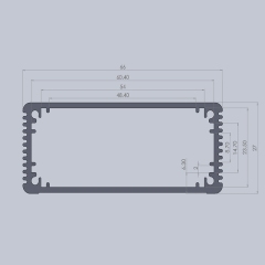 66*27*L small diy electrical enclosure boxes anodized aluminum project box,66*27* L small diy electrical enclosure boxes anodized aluminum project box