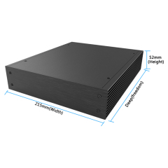 215*52-L aluminum chassis box metal project enclosure small clear electrical enclosure,215x52-L  aluminum chassis box metal project enclosure small clear electrical enclosure