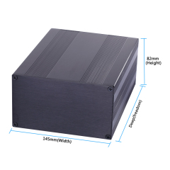 145*82-L aluminium project enclosure pcb box black case pcb outdoor equipment enclosure,145*82-L aluminium  project enclosure pcb box black case pcb outdoor equipment enclosure