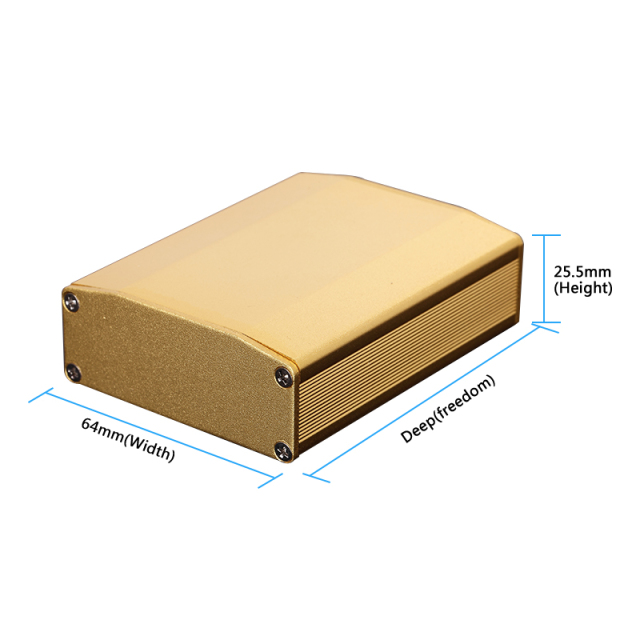 64*25.5-L OEM ODM small hand held aluminum electrical enclosure case anodized parts,64 x 25.5-L OEM ODM small hand held  aluminum electrical enclosure case anodized parts