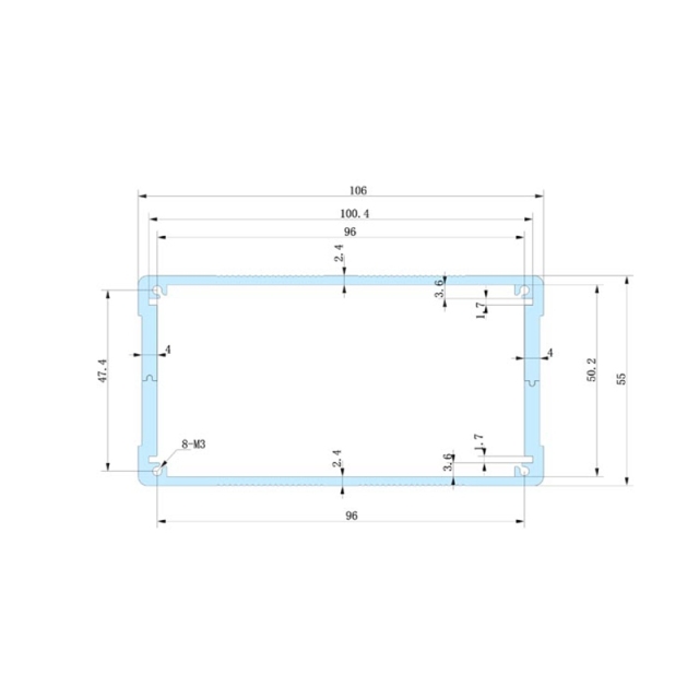 106x55-155 amplifier chassis enclosure equipment case aluminum amplifier enclosure,106x55-155 amplifier chassis enclosure equipment case aluminum amplifier enclosure