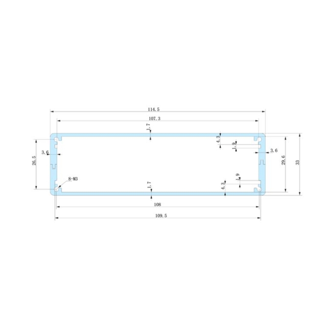 114x33-150 audio amplifier enclosure pcb case almunium enclosure case box casting,114x33-150 audio amplifier enclosure pcb case almunium enclosure case box casting