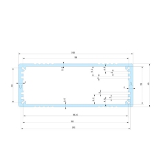 106x40-L automobile power converter box amplifier housing box alloy extruded aluminum enclosure,106x40-L automobile power converter box amplifier housing box alloy extruded aluminum enclosure