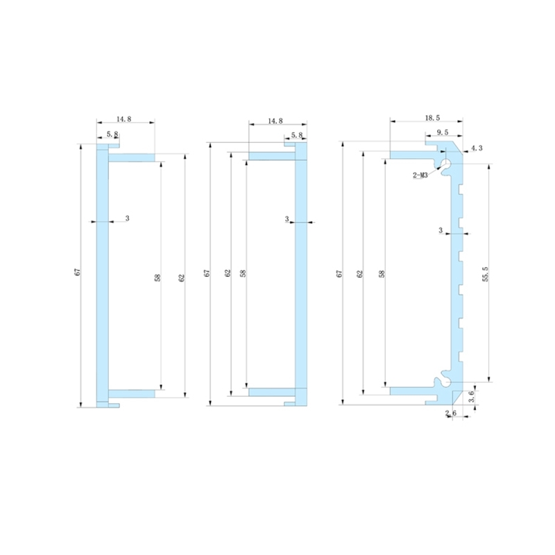 PD001-1.5U electronics rack cabinet box enclosures housing design,PD001-1.5U electronics rack cabinet box enclosures housing design