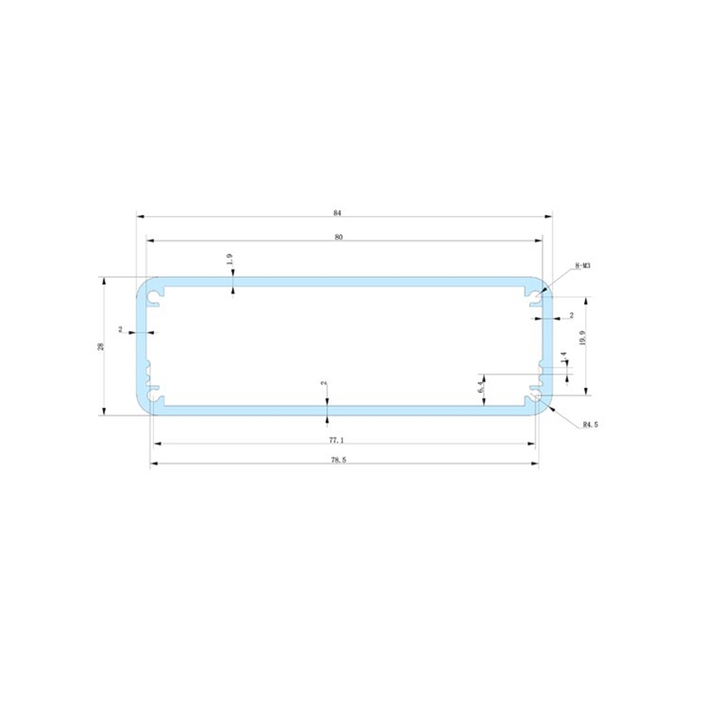 88x38-118 audio case amplifier enclosure box alloy cast aluminum,88x38-118 audio case amplifier enclosure box alloy cast aluminum