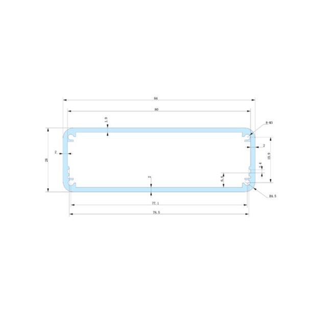 88x38-118 audio case amplifier enclosure box alloy cast aluminum,88x38-118 audio case amplifier enclosure box alloy cast aluminum