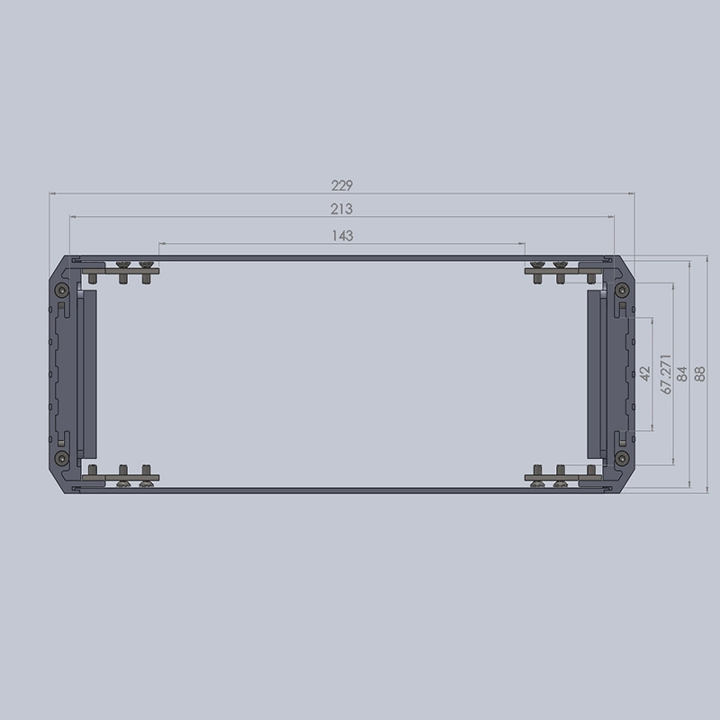 PE001-2U 229*2u*250 mm electronic project box aluminum case diy with handle equipment enclosure box,229x2u-250 electronic project box aluminum case diy with handle  equipment enclosure box