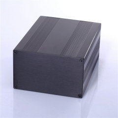 145*82-L aluminium project enclosure pcb box black case pcb outdoor equipment enclosure,145*82-L aluminium  project enclosure pcb box black case pcb outdoor equipment enclosure