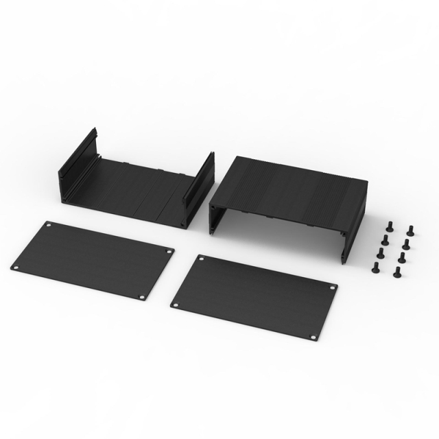 145*82-L aluminium project enclosure pcb box black case pcb outdoor equipment enclosure,145*82-L aluminium  project enclosure pcb box black case pcb outdoor equipment enclosure