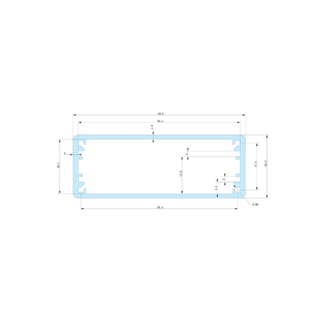 64x23.5-100 small aluminum amp enclosure box for electrical,64x23.5-100 small aluminum amp enclosure box for electrical