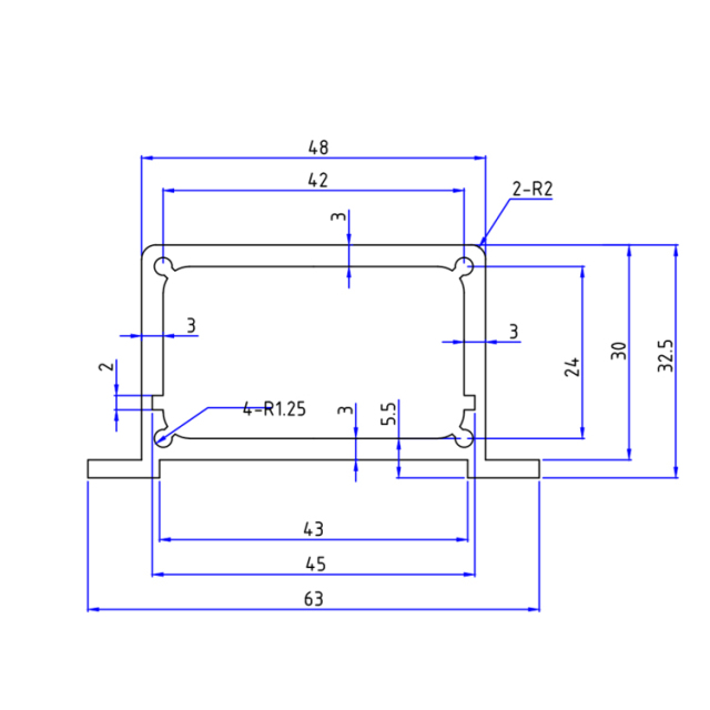 63*32.5Aluminum pcb instrument box enclosure project electronic diy,63*32.5Aluminum pcb instrument box enclosure project electronic diy