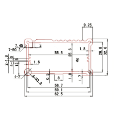 63*32.6Aluminum pcb project circuit box instrument enclosure case electronic diy,63*33Aluminum pcb project circuit box instrument enclosure case electronic diy