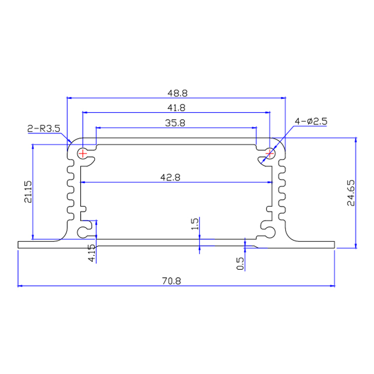 71*25aluminum smooth junction housing case for electronics project box aluminium,71*25aluminum smooth junction housing case for electronics project box aluminium