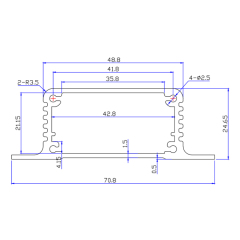 71*25aluminum smooth junction housing case for electronics project box aluminium,71*25aluminum smooth junction housing case for electronics project box aluminium