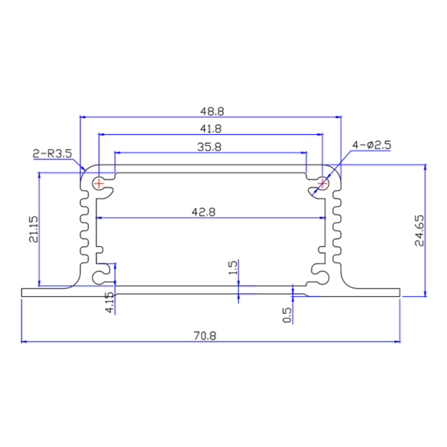 71*25aluminum smooth junction housing case for electronics project box aluminium,71*25aluminum smooth junction housing case for electronics project box aluminium
