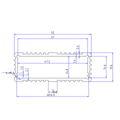 52*19Aluminum for weather station sealed box or thermostat housing,52*19Aluminum for weather station sealed box or thermostat housing