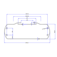 159*58custom amplifier electronic enclosure laser,China Foshan Aluminium Enclosure Manufacturer,159.5*59custom amplifier electronic enclosure laser,China Foshan Aluminium Enclosure Manufacturer