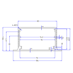 104*51China New products AL6063 T5, 6000 series Aluminum extrusion heat sink,104*51China New products AL6063 T5, 6000 series Aluminum extrusion heat sink