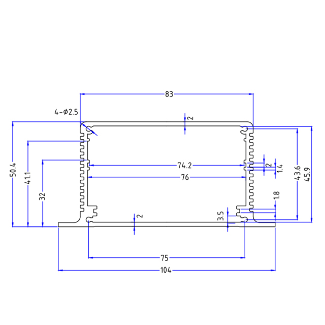 104*51China New products AL6063 T5, 6000 series Aluminum extrusion heat sink,104*51China New products AL6063 T5, 6000 series Aluminum extrusion heat sink