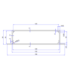 158*39custom aluminum extrusion enclosure electronics junction box,158*39custom aluminum extrusion enclosure electronics junction box