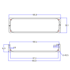 105*30alloy cast aluminum extruded aluminum electronic Battery enclosure pcb aluminum extrusion housing diy box electrical cabinet,105*30alloy cast aluminum extruded aluminum electronic Battery enclosure pcb aluminum extrusion housing diy box electrical cabinet
