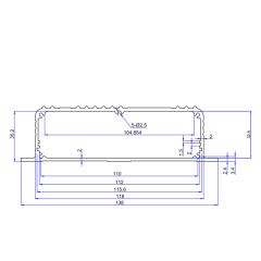 138*39Complete specification customized extrusion aluminum profile electronics device housing for project and industry,138*39Complete specification customized extrusion aluminum profile electronics device housing for project and industry