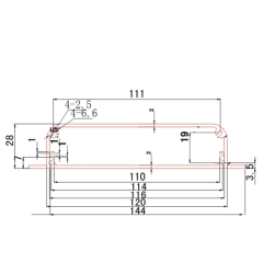 144*28Control Box Type and Extruded Aluminum Heatsink Case/Housing/Enclosure,144*28Control Box Type and Extruded Aluminum Heatsink Case/Housing/Enclosure